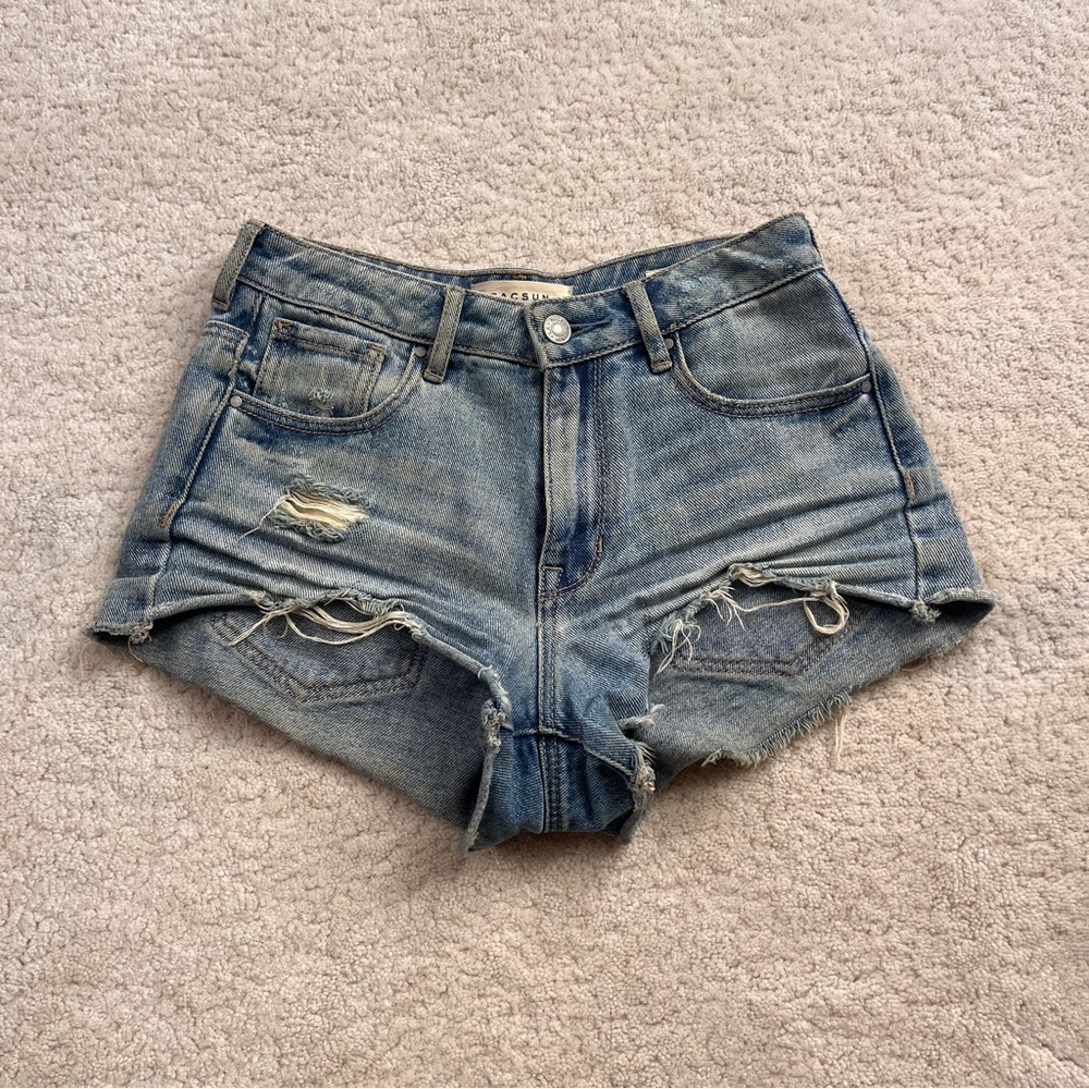 Denim Distressed Women Shorts